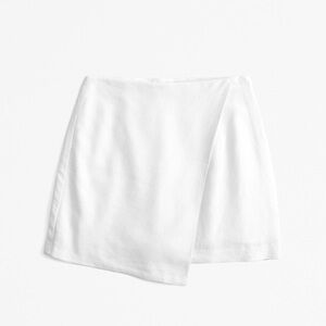 Abercrombie Scarlett Linen-blend wrap mini skort - medium
